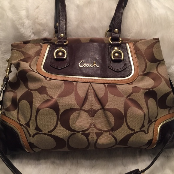 Coach Handbags - COACH Ashley Signature Satchel